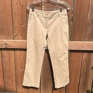 Vintage Prada Cropped Khaki Tan Casual Pants Size 42
